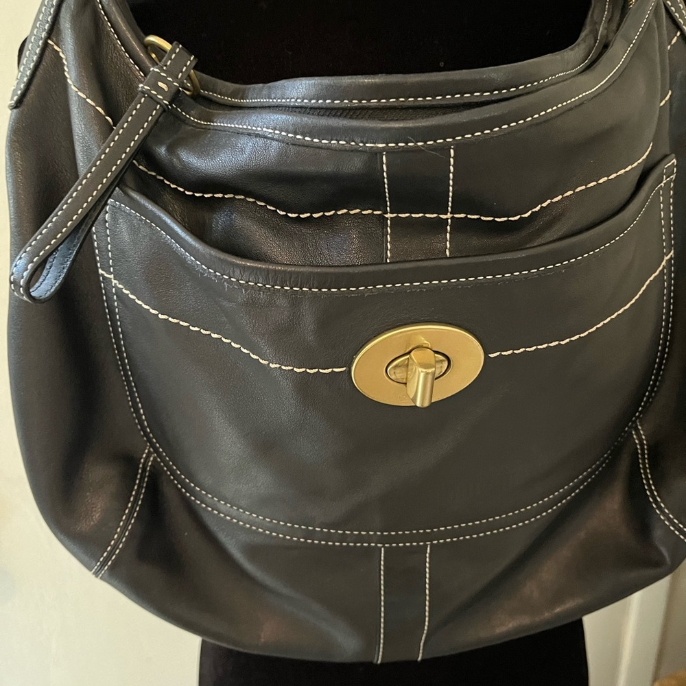 Coach Ergo Glove Tanned Legacy Black Leather Calfskin… Gem